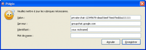Pidgin Configuration for Gtchat