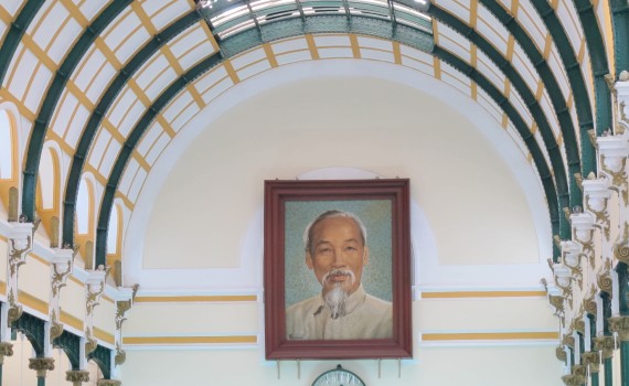 Ho Chi Minh in the post office