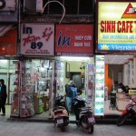 Tiny shops in Hanoi